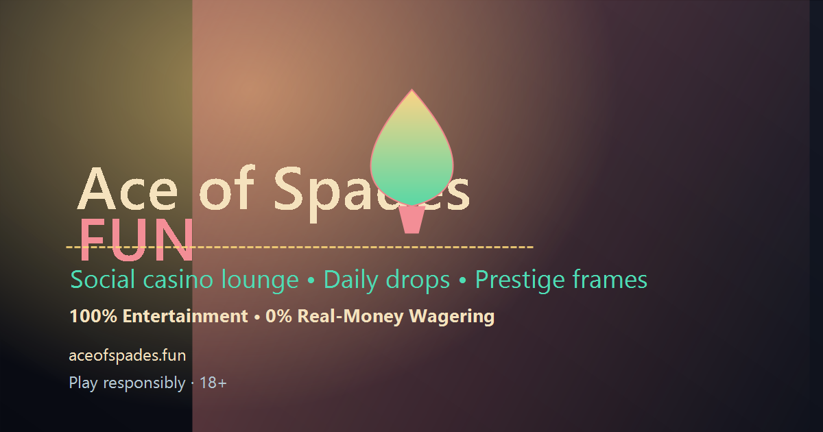 Atmospheric art evoking Ace of Spades social casino games